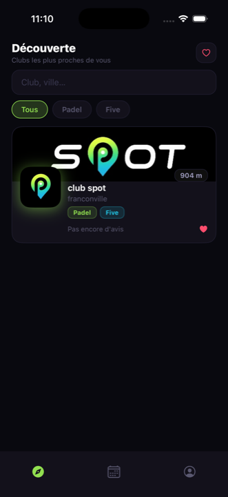 App SPOT — votre club vu par les joueurs